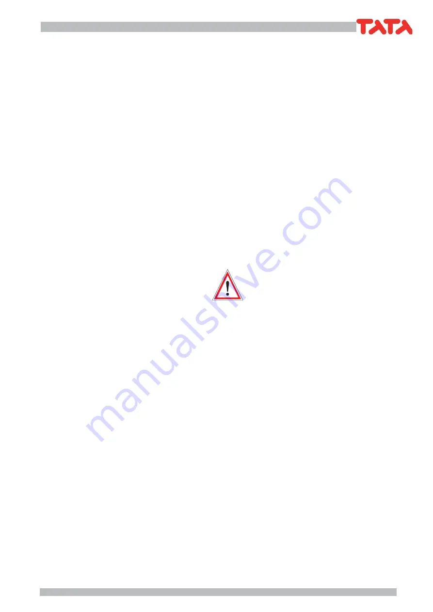 TATA Motors TSW 151 Installation, Use And Manteinance Manual Download Page 23