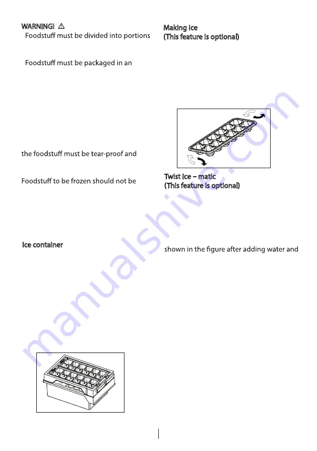 TATA Motors Voltas Beko RFF2553DWE User Manual Download Page 12