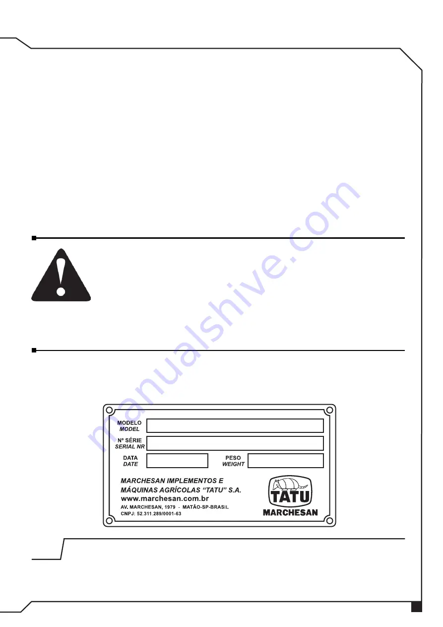 Tatu Marchesan GAPCR Operator'S Manual Download Page 5