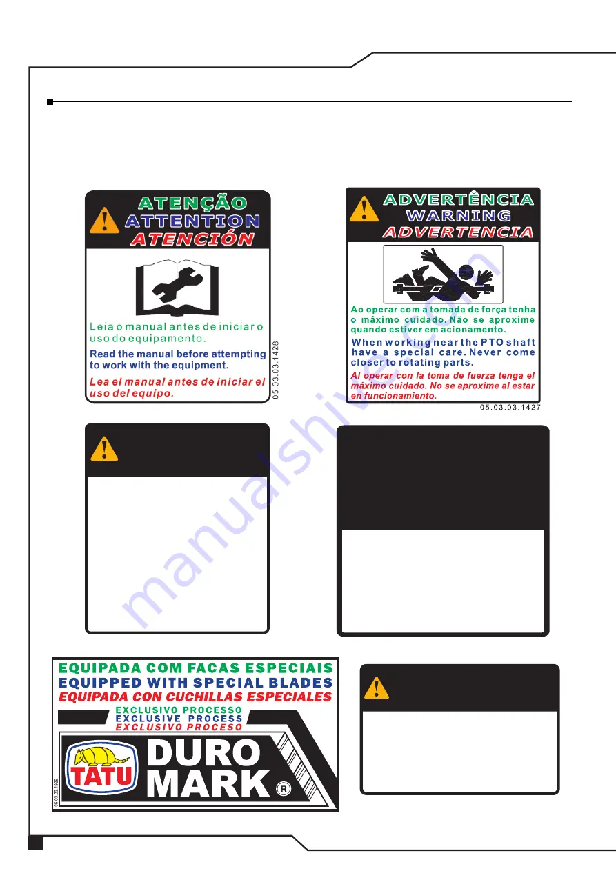 Tatu Marchesan RCP2 1500 Operator'S Manual Download Page 10