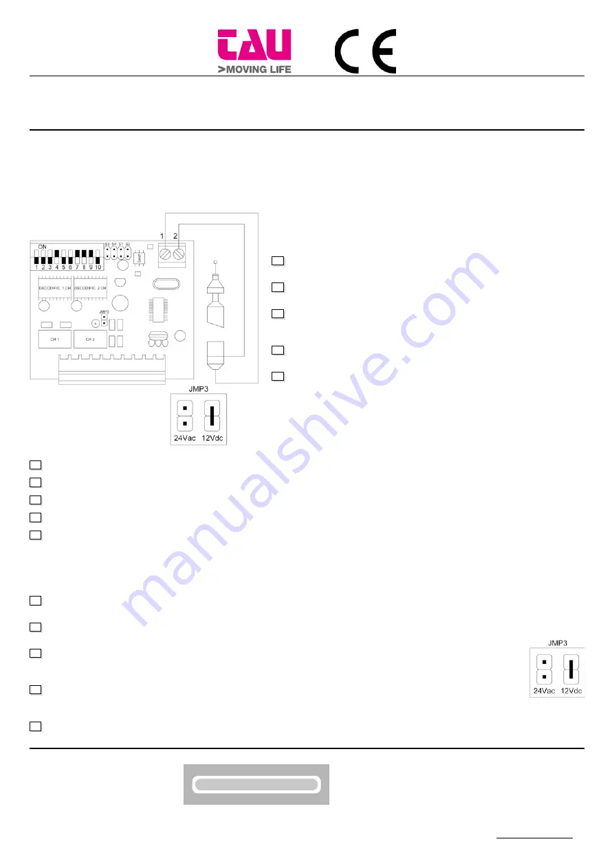 tau RXTS Series Instructions For Use Download Page 1