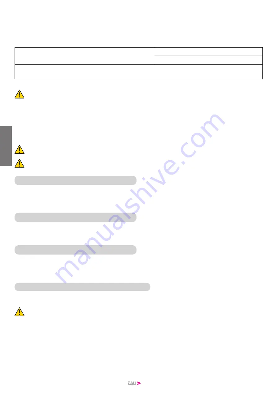 tau TSKY-B Use And Maintenance Manual Download Page 44