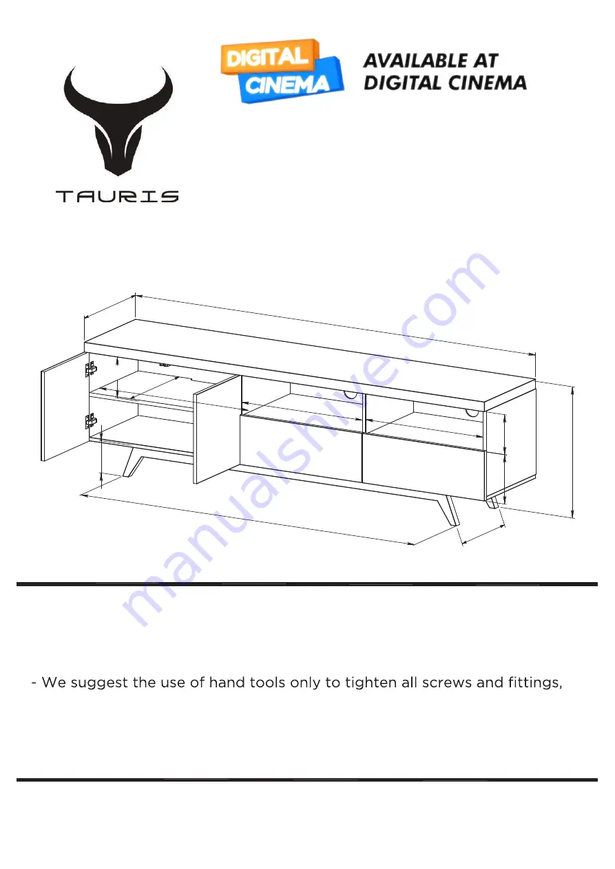 Tauris DONATA1800 Assembly & Instruction Manual Download Page 1