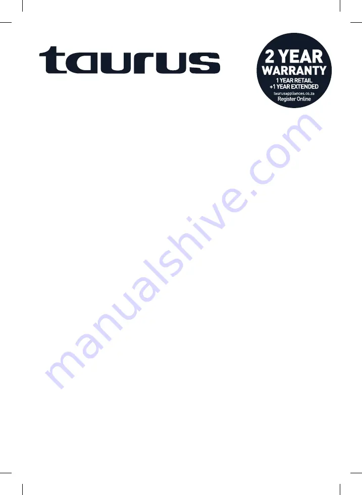 Taurus 912500 Manual Download Page 7