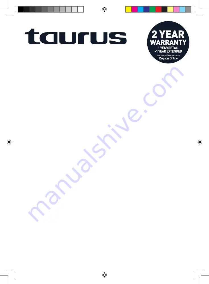 Taurus 912900A Manual Download Page 30