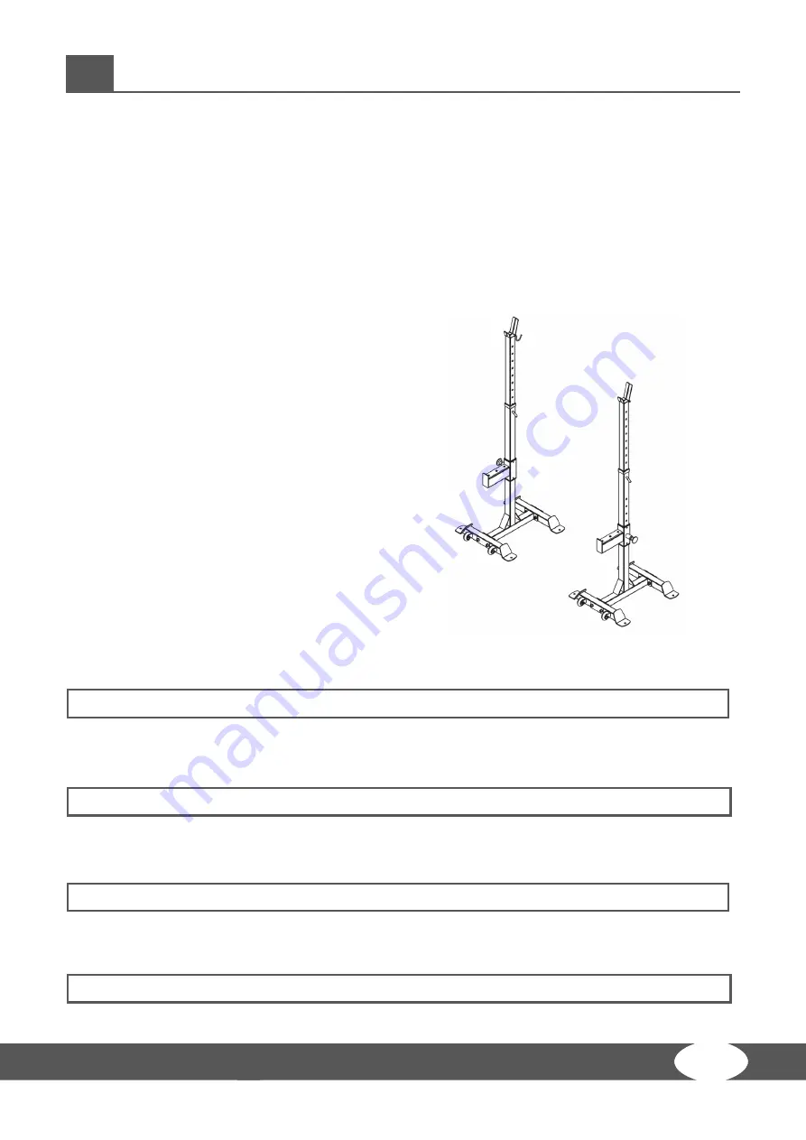 Taurus Barbell Rack X2 Pro Assembly And Operating Instructions Manual Download Page 19