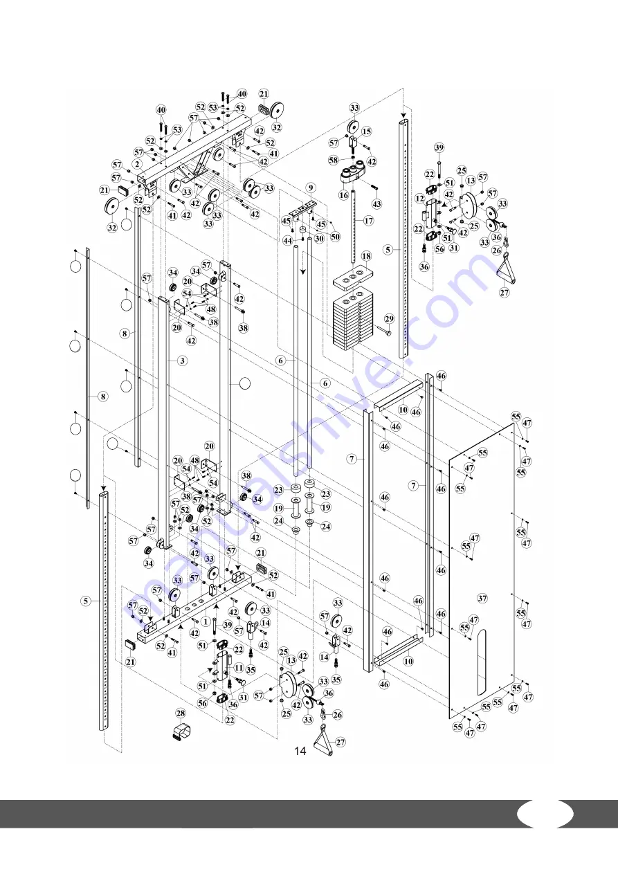 Taurus DESIGN LINE DUAL PULLEY Assembly Instructions Manual Download Page 29