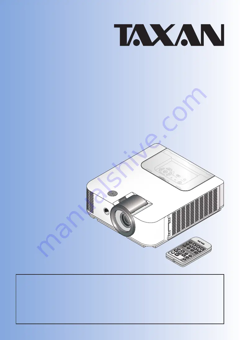 Taxan KG-PD121X Скачать руководство пользователя страница 1