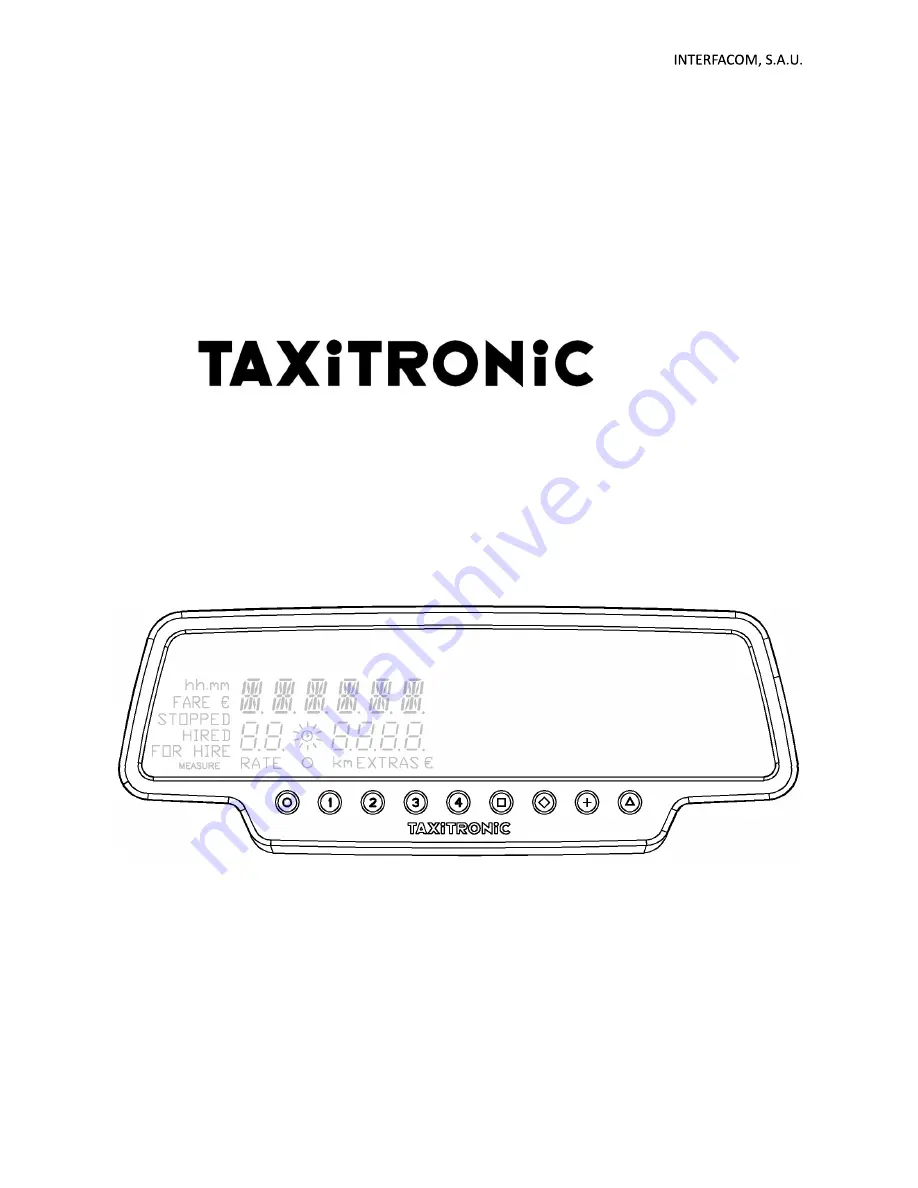 Taxitronic Skyglass TX80 User Manual Download Page 1