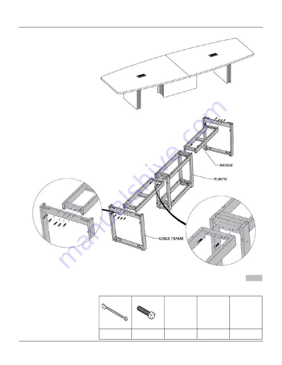 tayco Norris Boardroom Table 1 Surface Скачать руководство пользователя страница 13