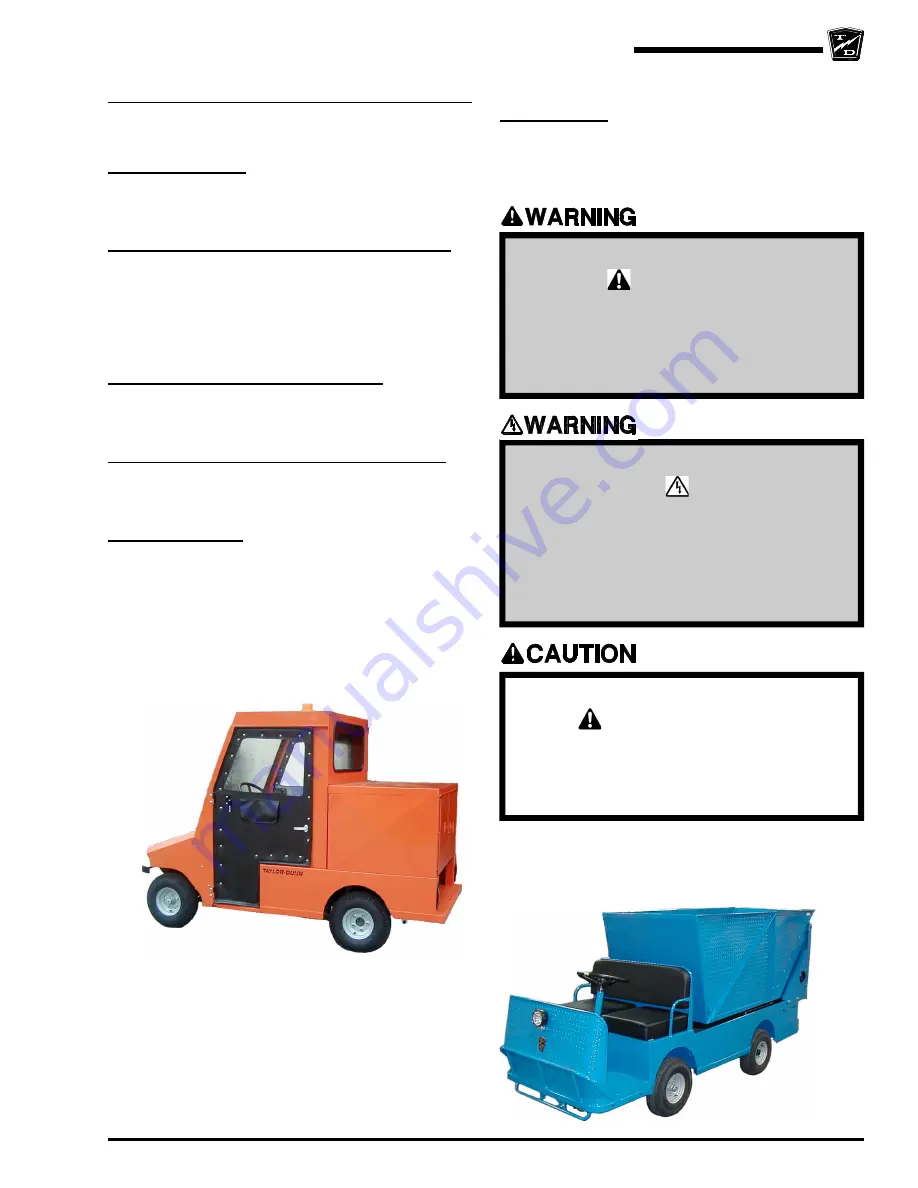 Taylor-Dunn B0-011-00 Скачать руководство пользователя страница 8