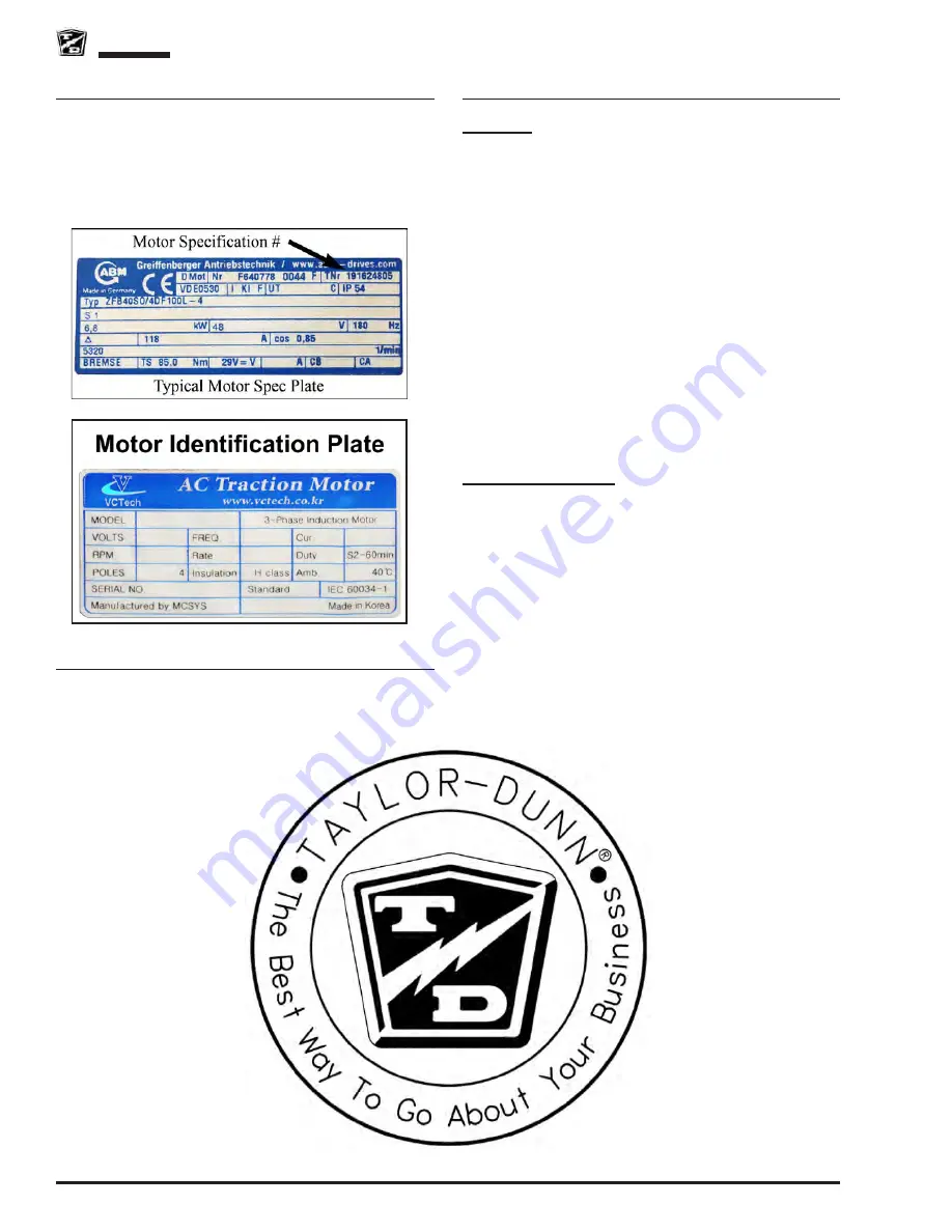 Taylor-Dunn BIGFOOT B5-440-36 Operation, T Roubleshooting And Replacement Parts Manual Download Page 60