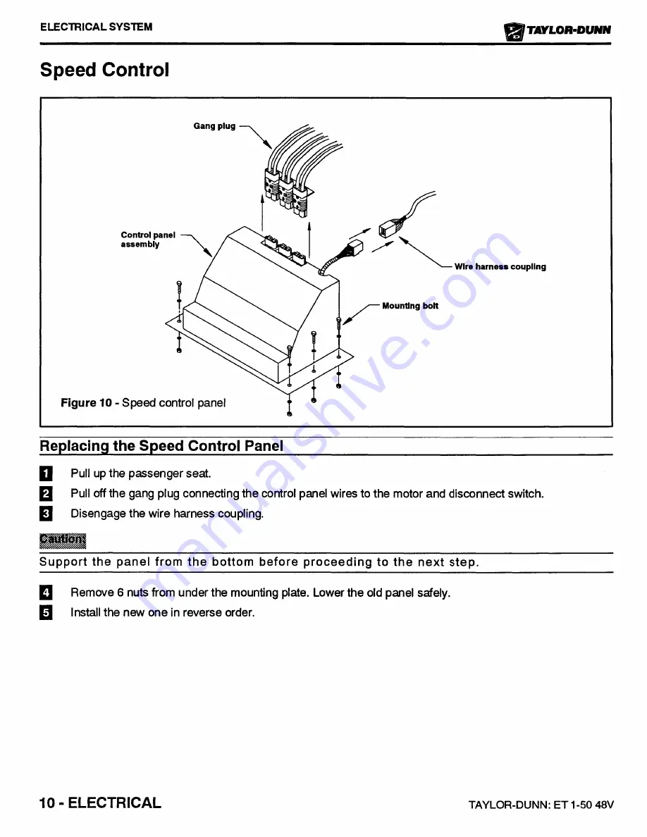 Taylor-Dunn ET 1-50 48 Volts Operation And Maintenance Manual Download Page 91