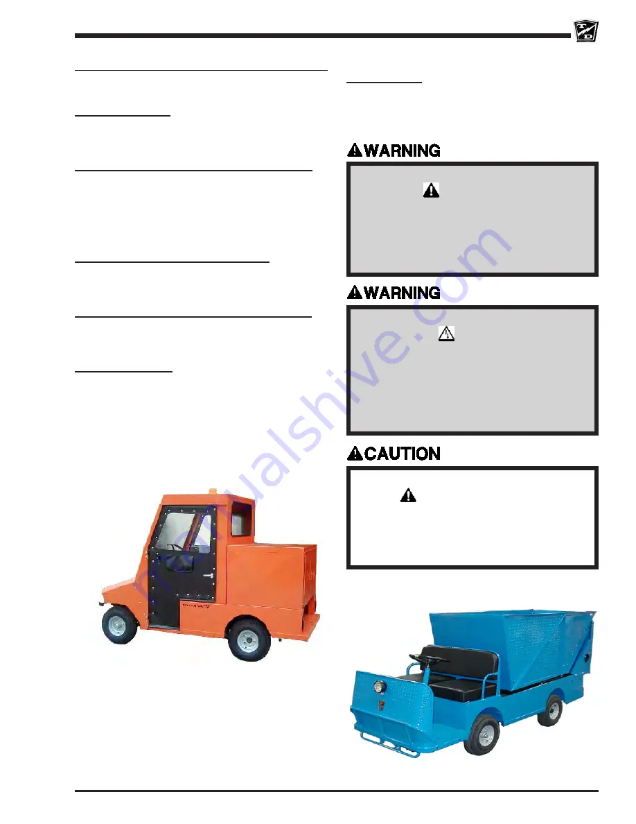 Taylor-Dunn SC-090-24 Operation, T Roubleshooting And Replacement Parts Manual Download Page 7