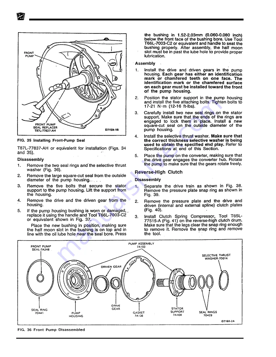 Taylor-Dunn Tiger TC-030-60 Operation, Maintenance, And Replacement Parts Manual Download Page 82