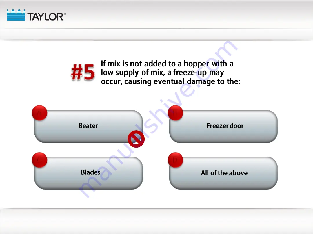 Taylor 490 Скачать руководство пользователя страница 66