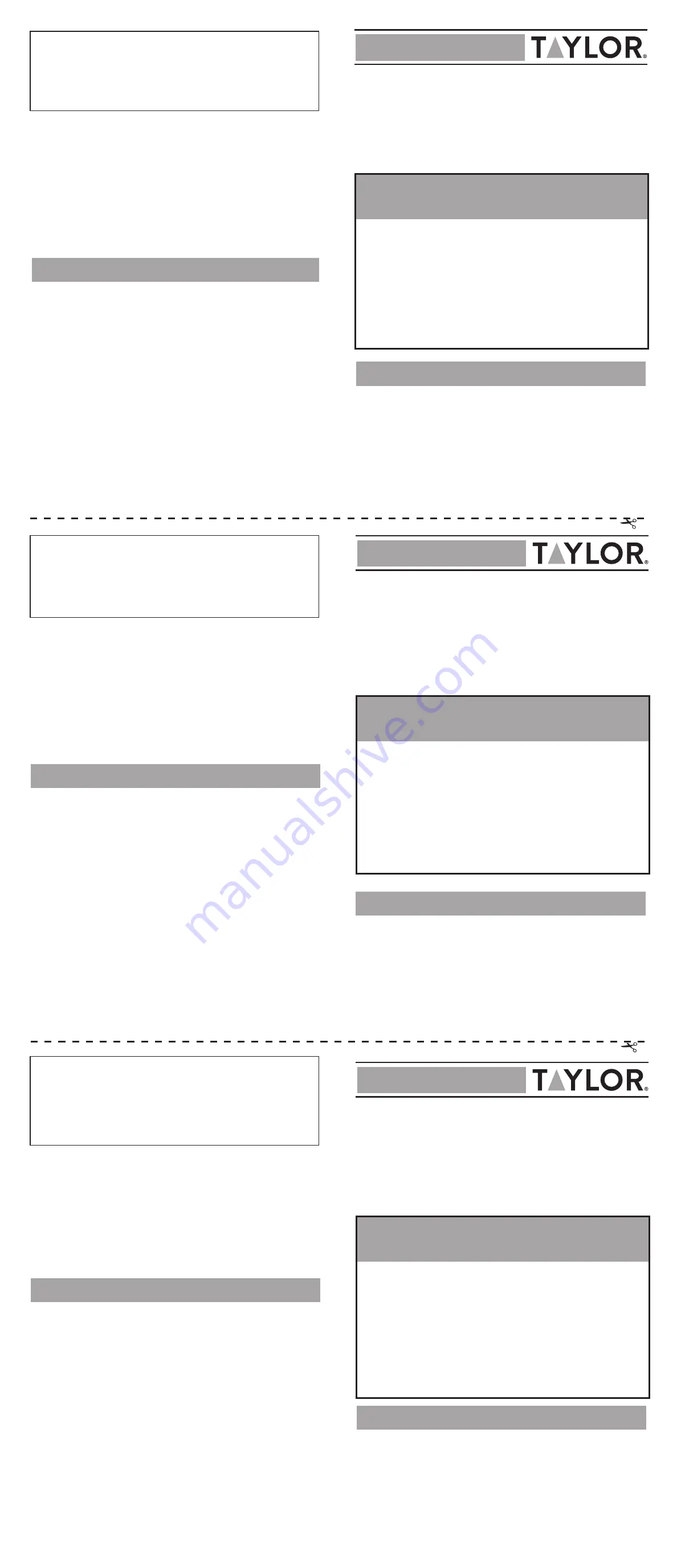 Taylor 7403 Скачать руководство пользователя страница 1