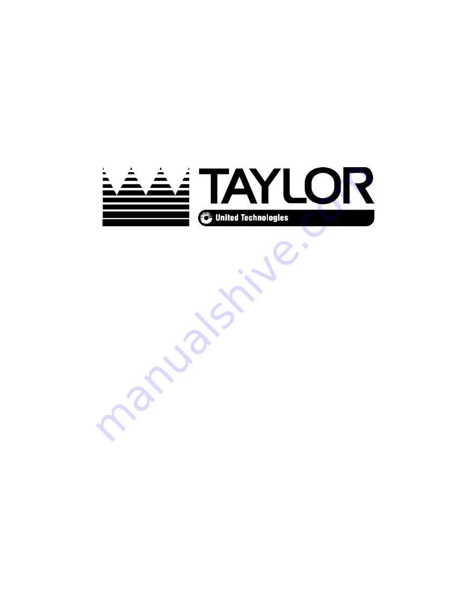 Taylor RD25 Operator'S Manual Download Page 1