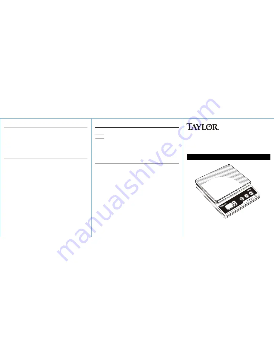 Taylor TE10C Instruction Manual Download Page 1