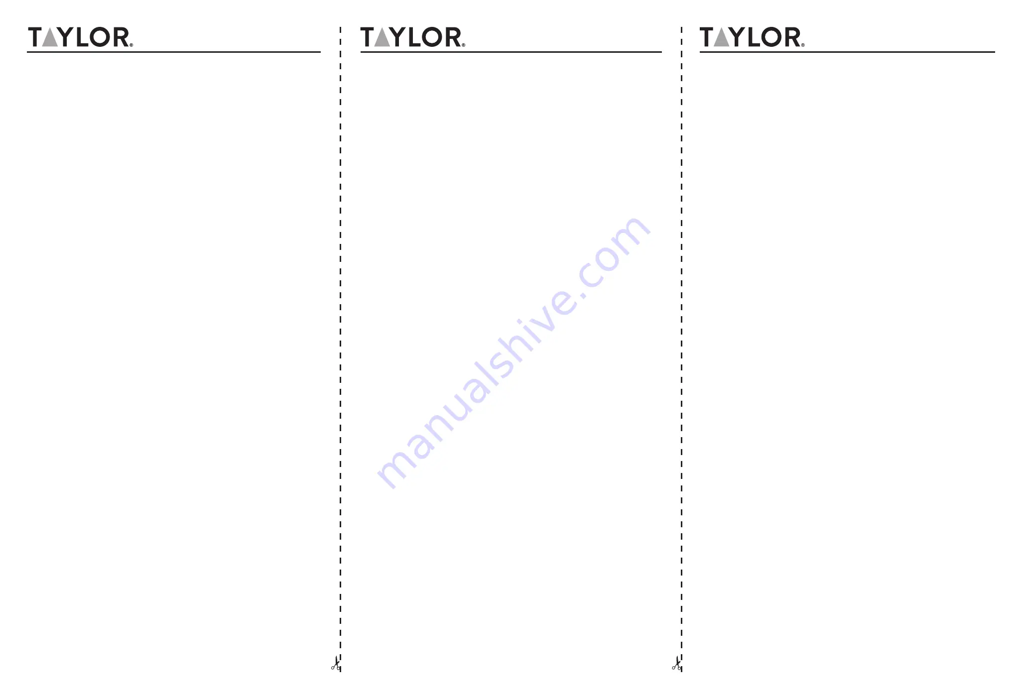 Taylor TE2FT Скачать руководство пользователя страница 1