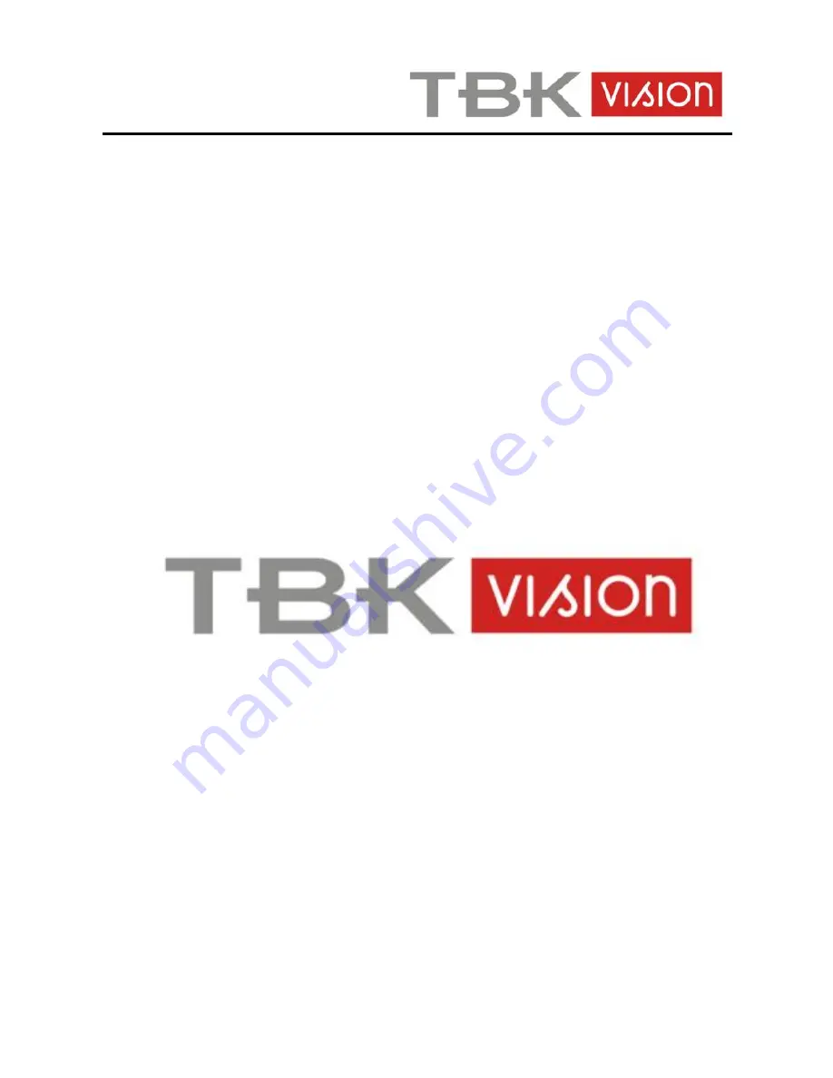 TBK vision HD-TVI 720P Скачать руководство пользователя страница 10