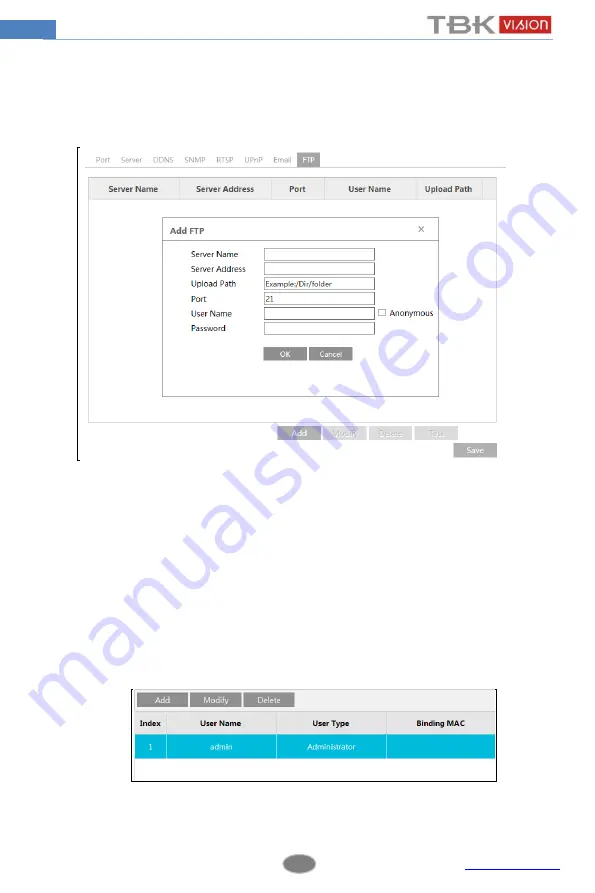 TBK vision TBK-BUL7443EIR User Manual Download Page 36