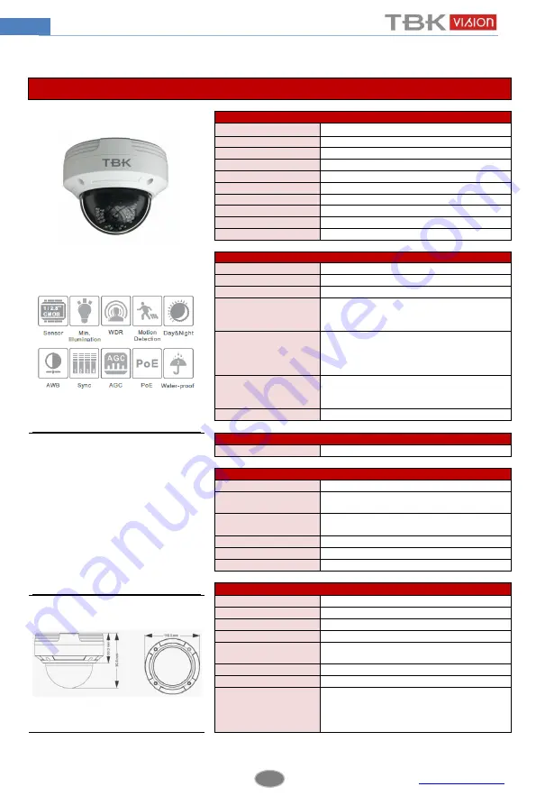 TBK vision TBK-BUL7443EIR User Manual Download Page 48