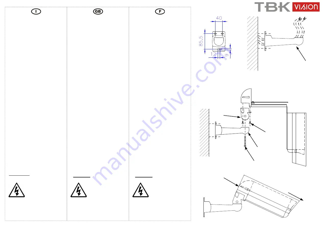 TBK vision TBK-CPR7/260SH-EXT Скачать руководство пользователя страница 2