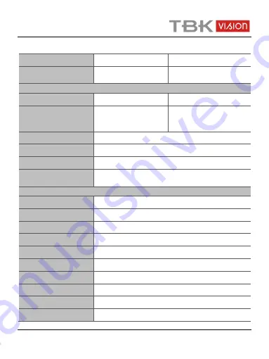 TBK vision TBK-MD5431EIR User Manual Download Page 10