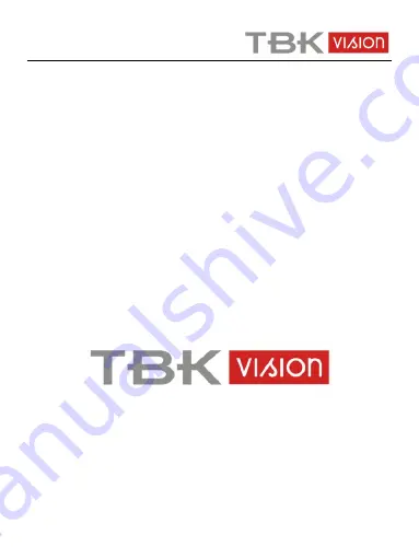 TBK vision TBK-MD5431EIR User Manual Download Page 20