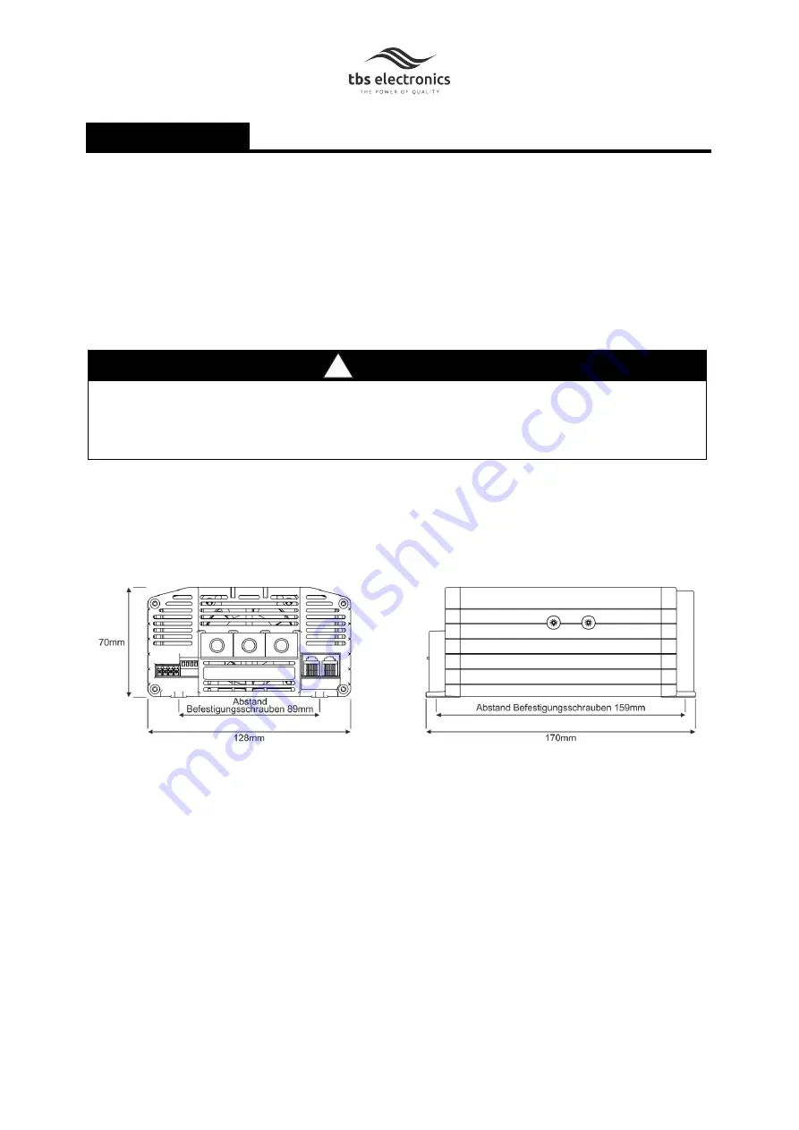 tbs electronics Omnicharge OCD12/12-50 Owner'S Manual Download Page 42