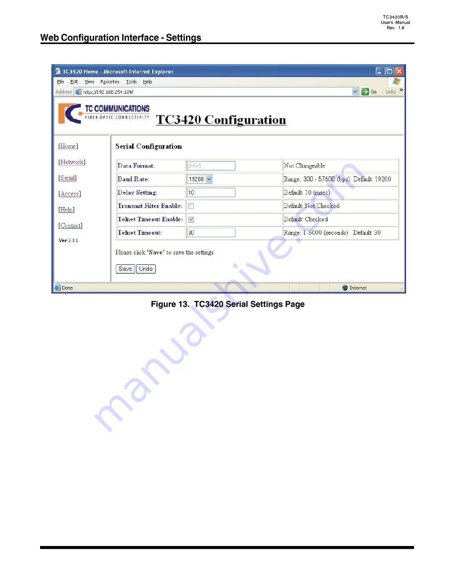 TC Communications TC3420 User Manual Download Page 21