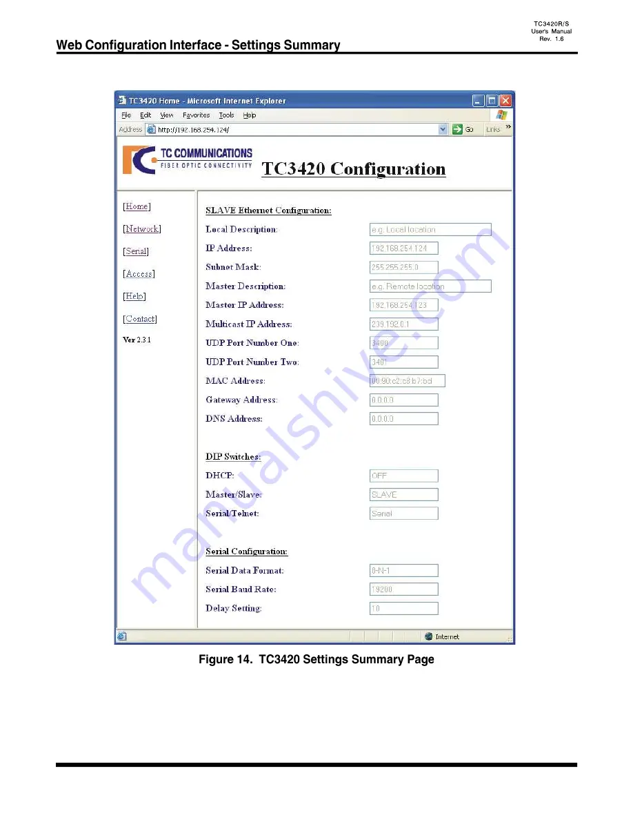 TC Communications TC3420 User Manual Download Page 24