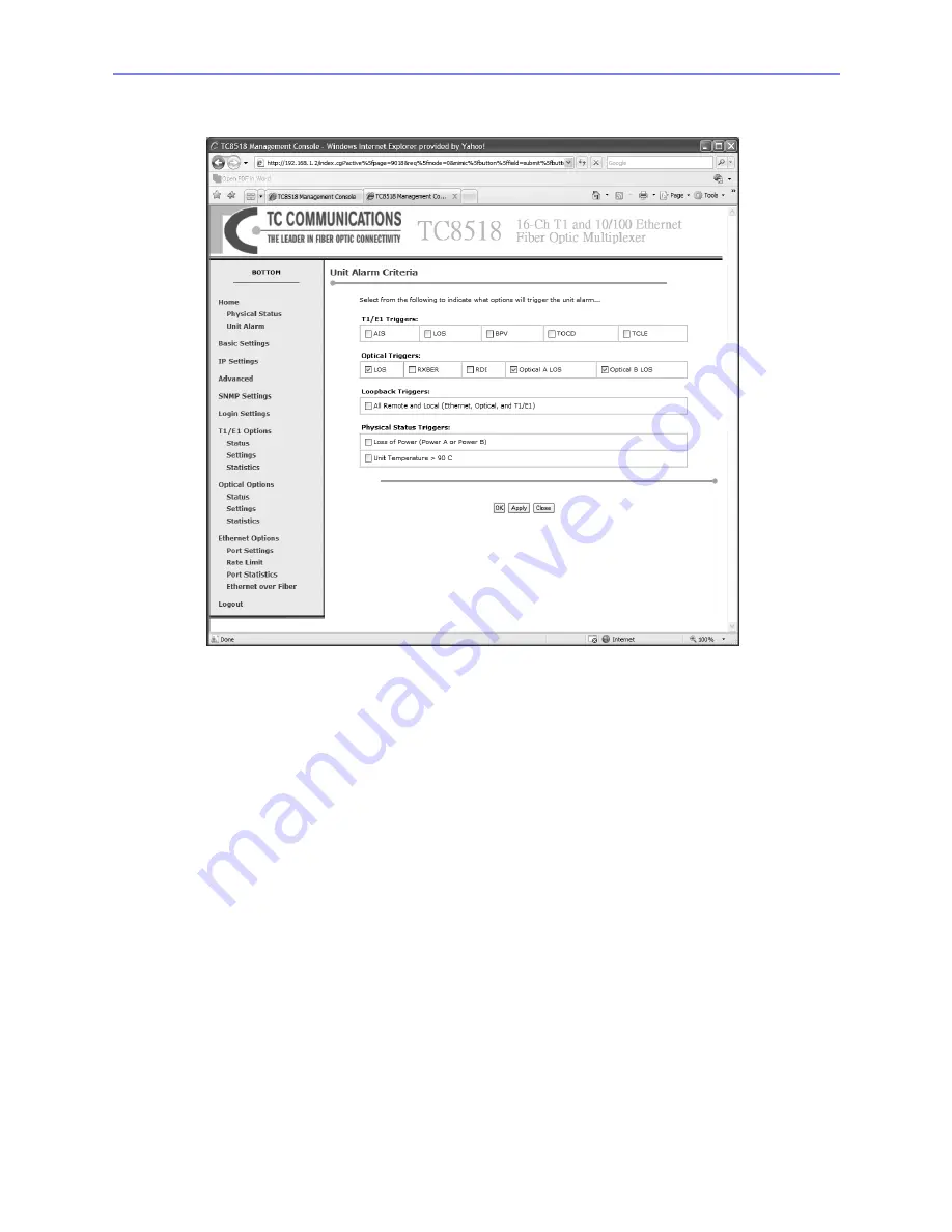 TC Communications TC8518 E1 User Manual Download Page 41