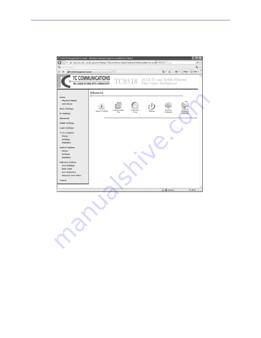 TC Communications TC8518 E1 User Manual Download Page 45