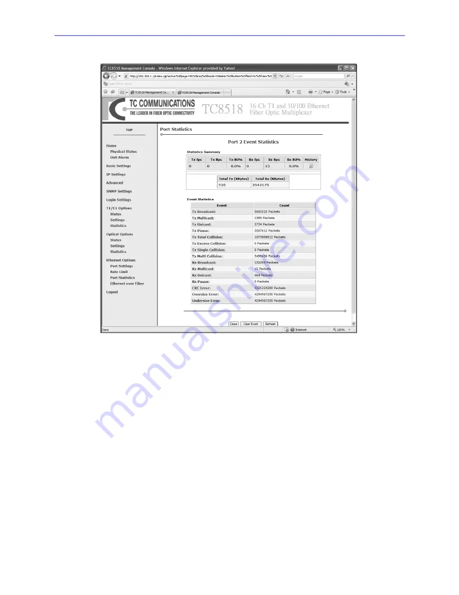 TC Communications TC8518 E1 User Manual Download Page 70