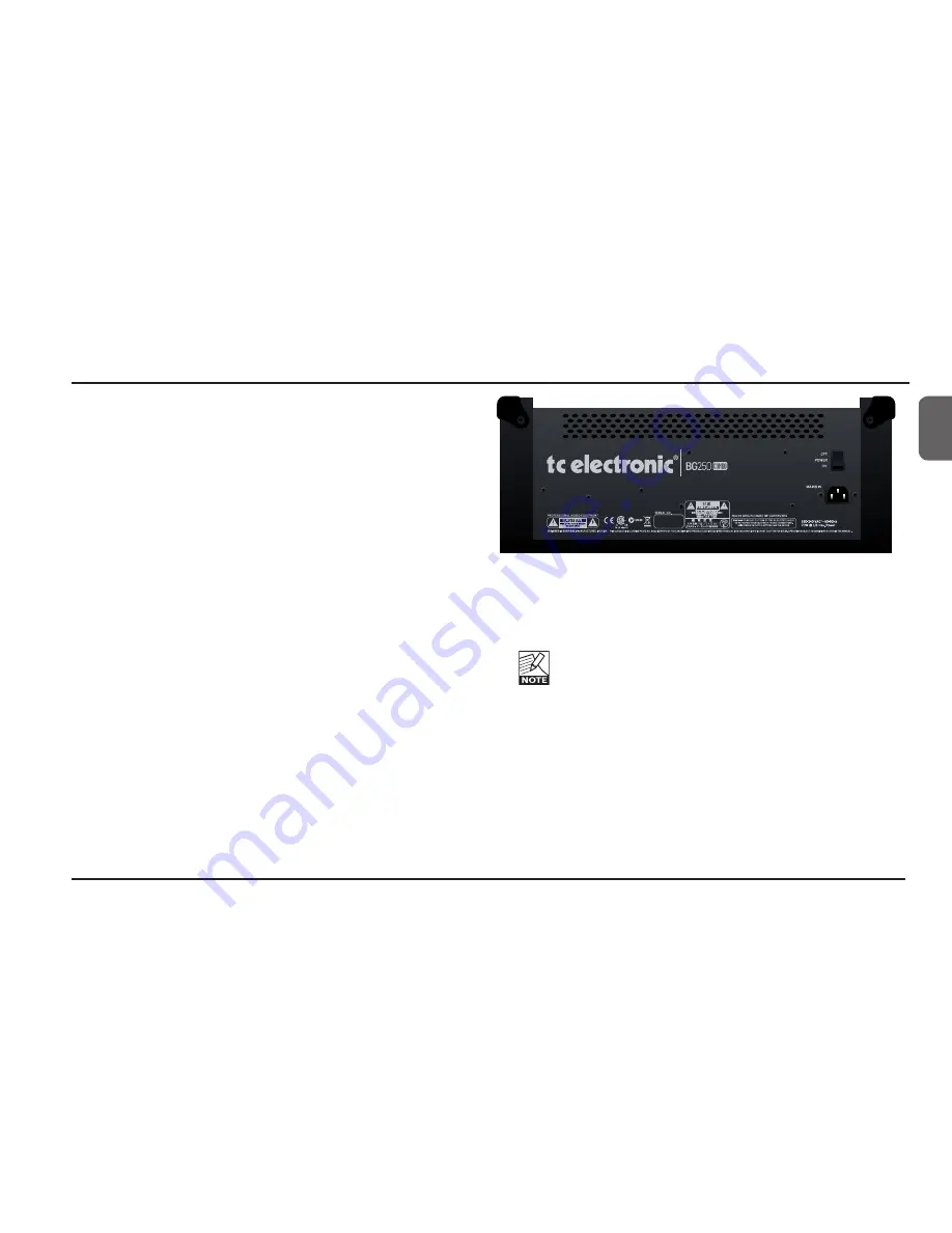 TC Electronic BG250 User Manual Download Page 11