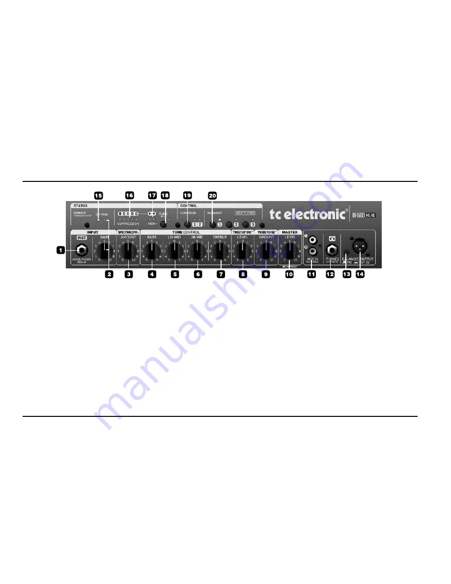 TC Electronic BH500 User Manual Download Page 8