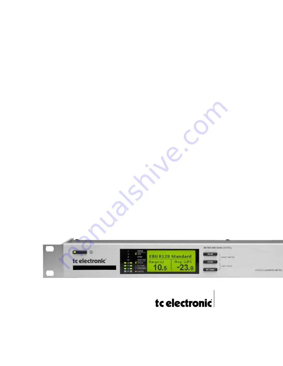 TC Electronic LM2 User Manual Download Page 1