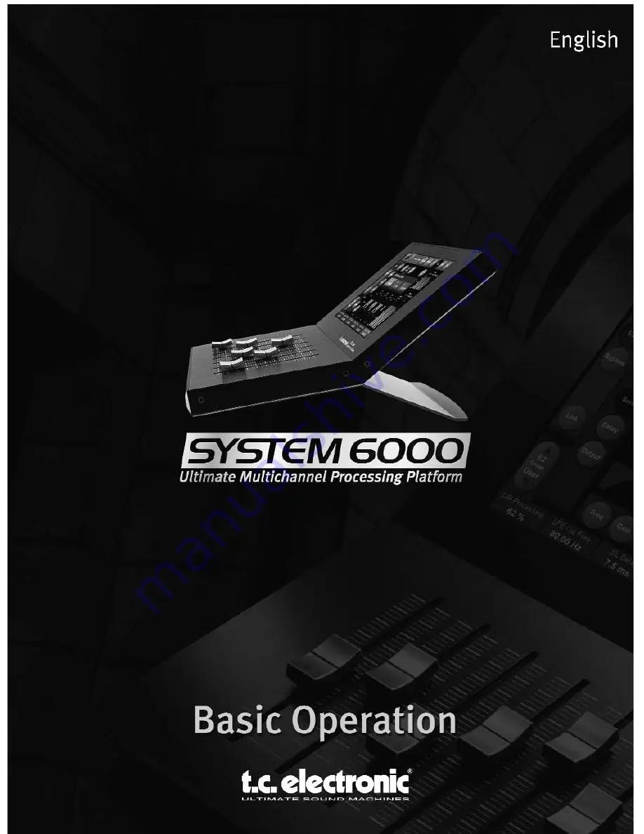 TC Electronic Mastering 6000 Basic Operation Download Page 1