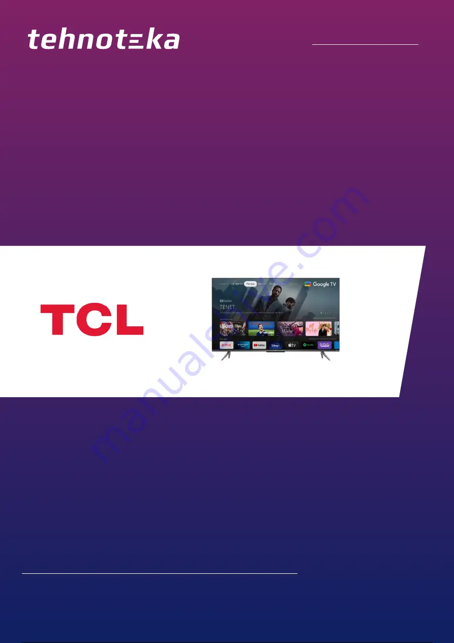 TCL 43C735 User Manual Download Page 1