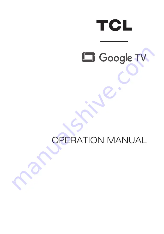 TCL C735 Series Operation Manual Download Page 1