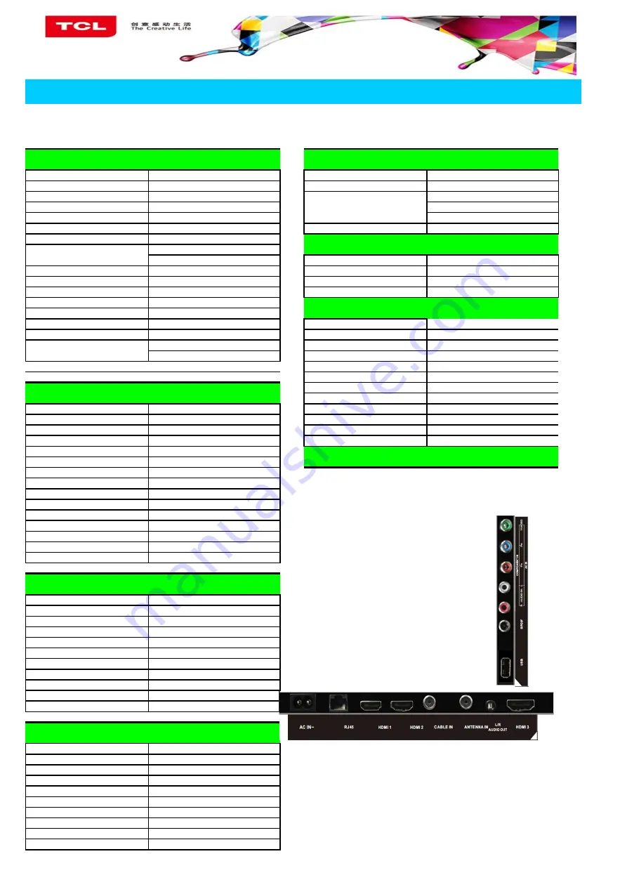 TCL L32B2800 Скачать руководство пользователя страница 6