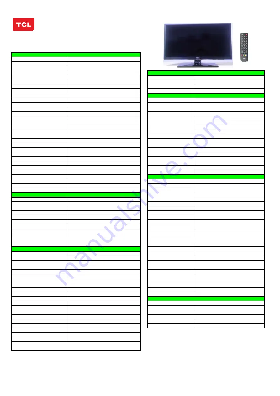 TCL LED28T3520-MS306D-LA Скачать руководство пользователя страница 6