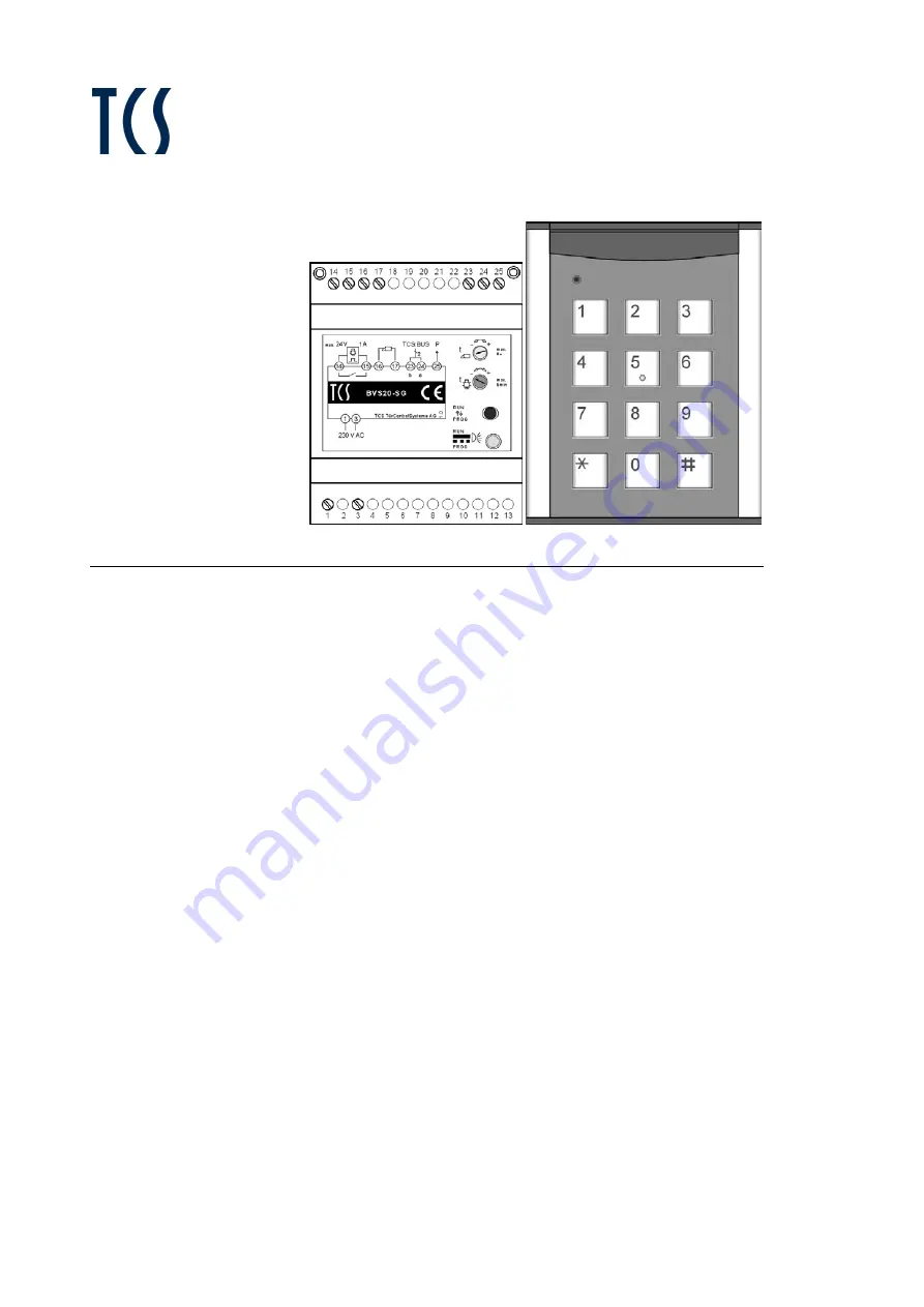 TCS codelock12 Product Information Download Page 1