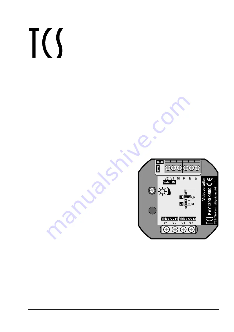 TCS FVY1200-0600 Product Information Download Page 1