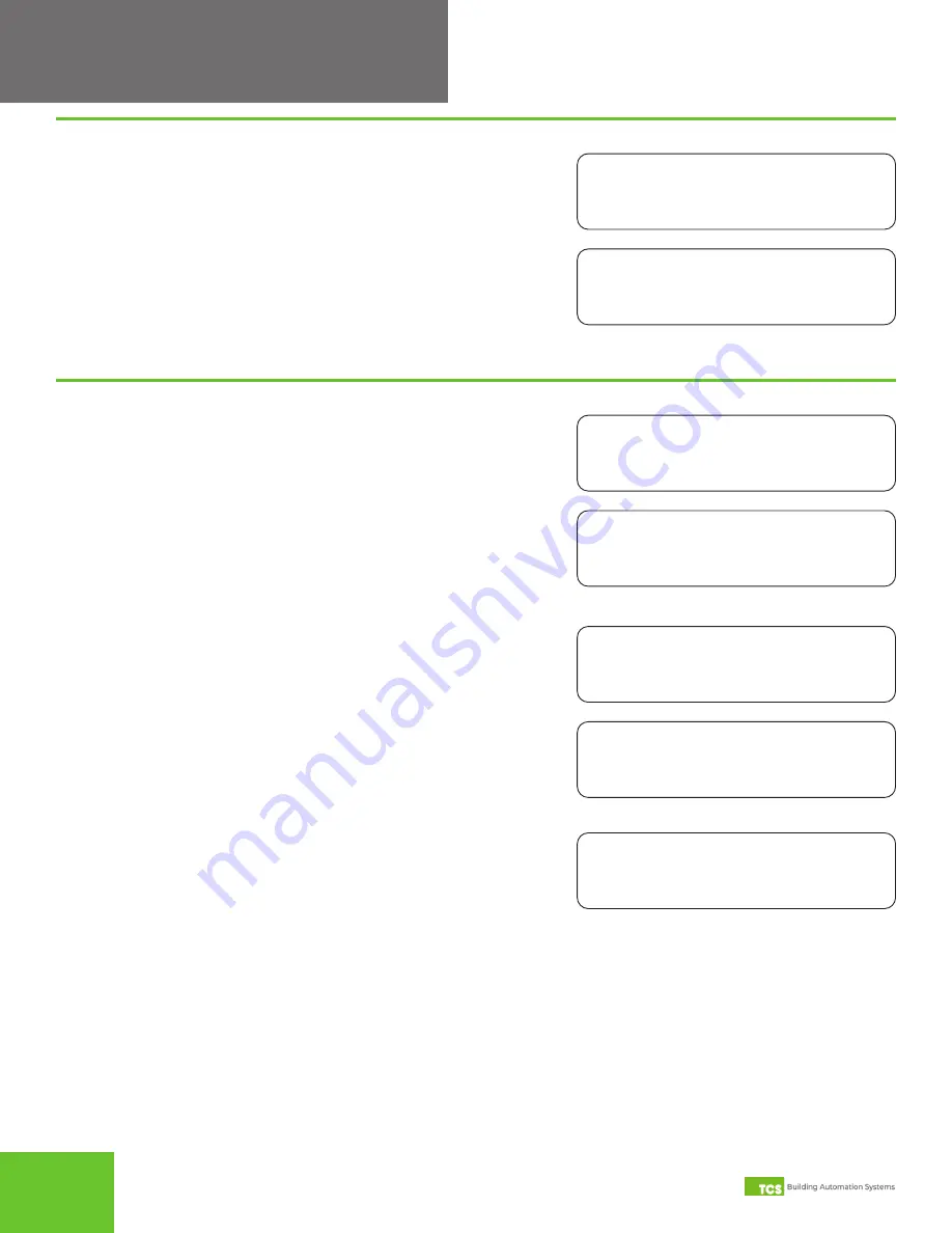 TCS SuperSTAT Series Configuration Manual Download Page 11