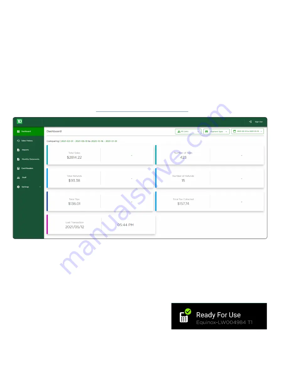 TD Mobile Pay Merchant Manual Download Page 12