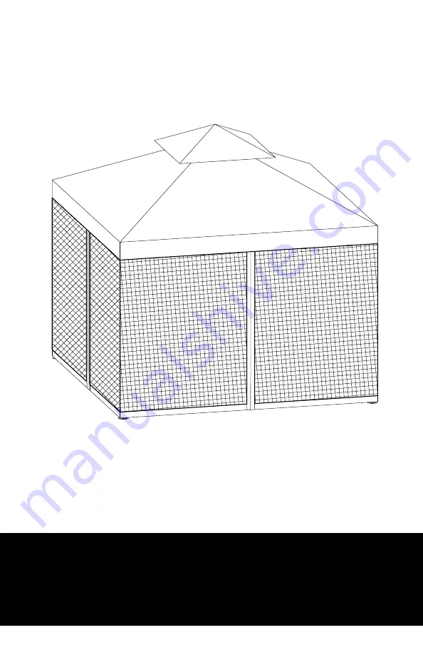 TDC 9.8 Foot Rome Gazebo Скачать руководство пользователя страница 7