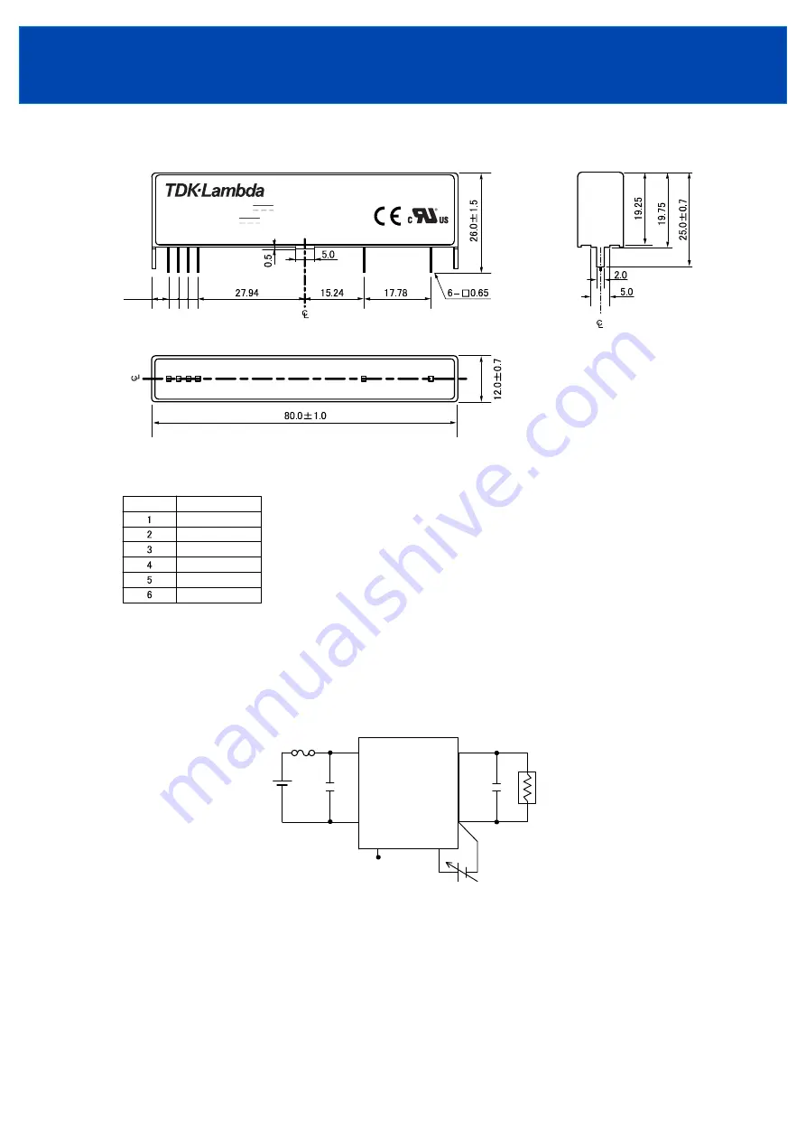 TDK-Lambda CHVM2R5-12-0350NW Скачать руководство пользователя страница 6